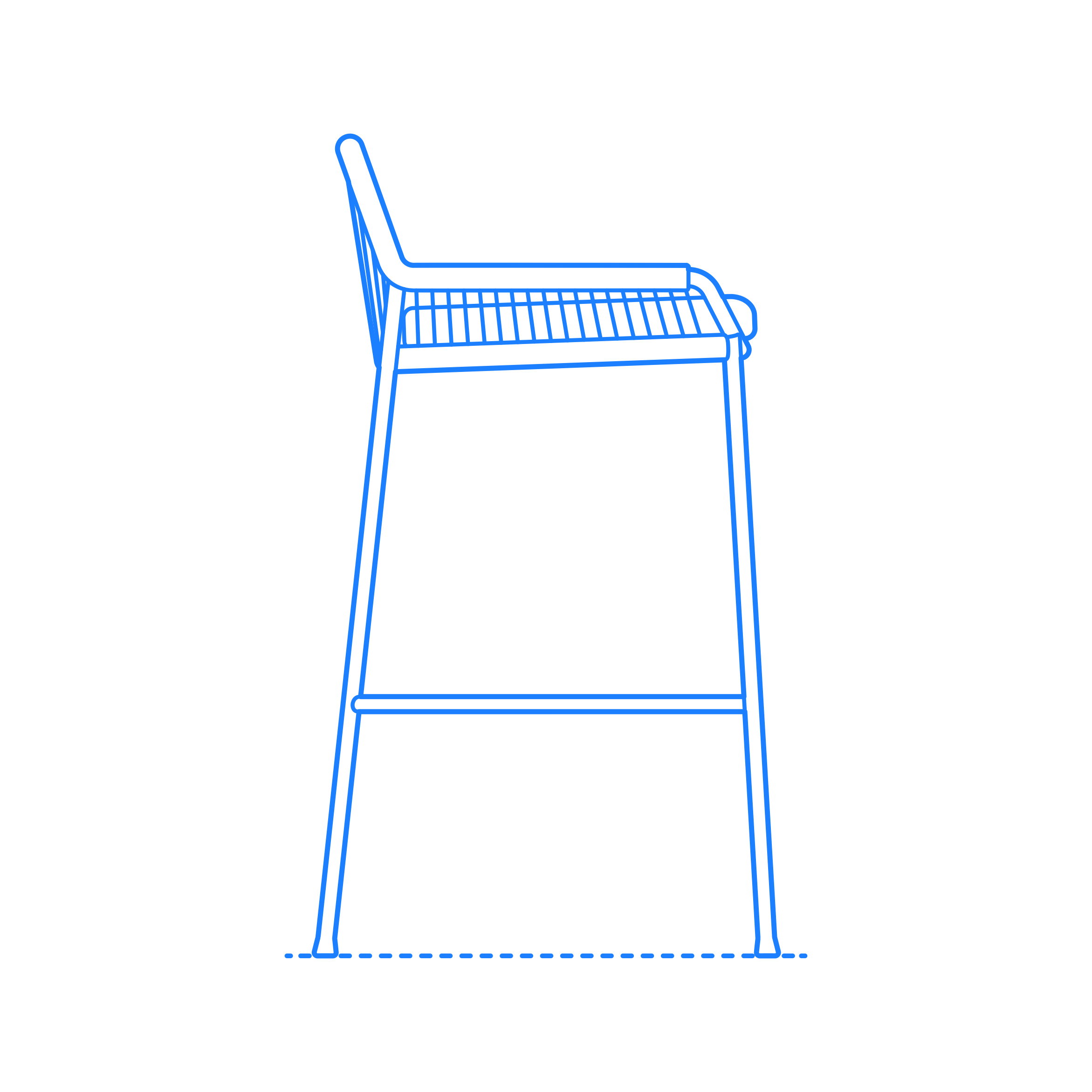 Furniture Stools Ikea Segeron Barstool Line Art Illustration Svg Free Vectors